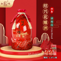 30 anos Shaoxing Flower escultura vinho em vermelho